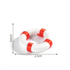 Wooden swimming ring, red