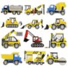 Wholesale Embroidery Thread Yellow Cartoon Construction Vehicle Patch - Stylish Bag Decoration