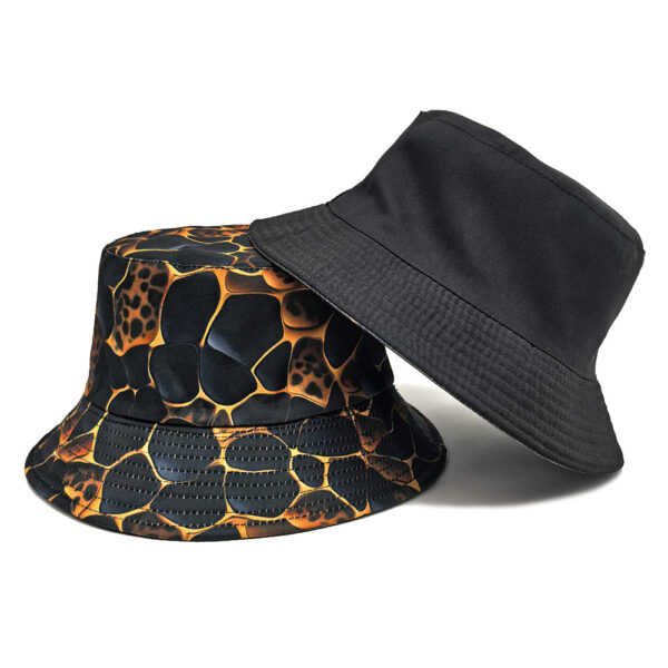Wholesale Chic Snake Print Fisherman Hat Double Sided Sun Protection Unisex Summer Hat for Resale