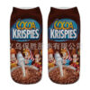 Wholesale 3D Printed Food Chip Pattern Socks - Trendy Fashion Accessory Gift for Unisex