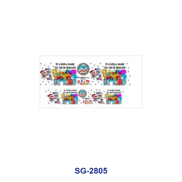 Wholesale 8pcs Kids Picture Book Cartoon Reading Theme Print 3oz Cup Stickers Wrap OLY Exclusive