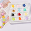 oly-b261e3809a28a57451d843df38a68054 Wholesale Electroplated Acrylic Beads Mixed Color Dot Oil Flowers Light Luxury Style for DIY Jewelry Bag Charm Boutique Resale