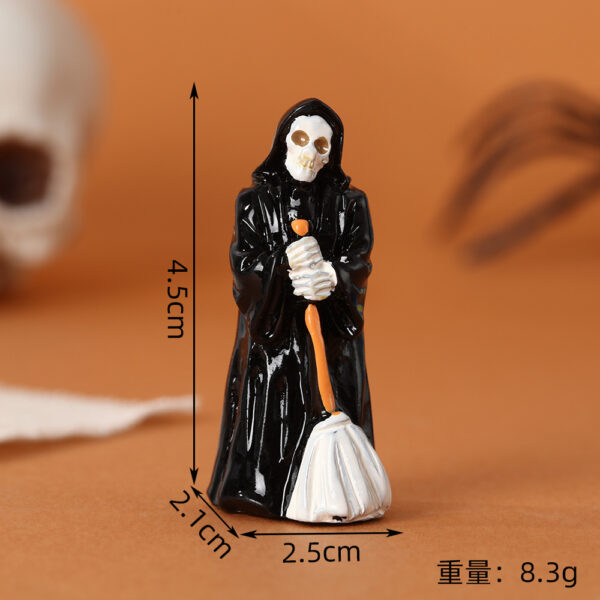Wholesale Halloween Dark Resin Figurine Set - Grim Reaper Tombstone Decor for Party & Gift