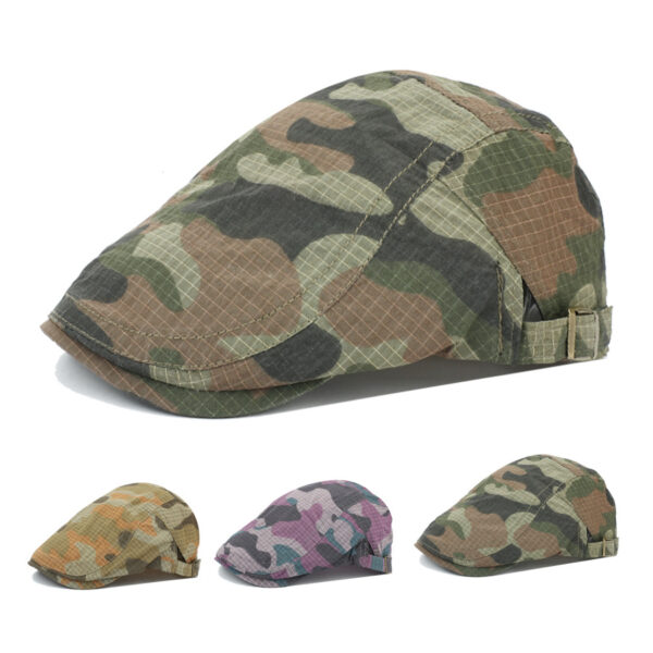 oly-b2a681950aedec5dd2b6ac1528e9f6c6 Wholesale Chic Camouflage Beret Sun Hat Quick Dry Spring Casual Gift