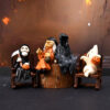 Wholesale Halloween Resin Witch Ghost Rocking Chair Ornament - Home Decor Car Accessory