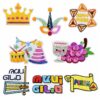 oly-b2c2207c9bb4dd04941177d8572e798d Wholesale Cartoon Birthday Party Embroidery Patch Iron-On Applique Decorative DIY Accessory for Gift Resale