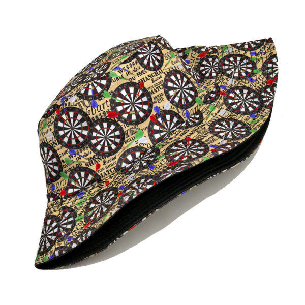oly-b2c8024a25e7d4e715847dfce1f29d43 Wholesale Trendy Reversible Bucket Hat with Dart Board Print Sun Protection Unisex Fashion Accessory