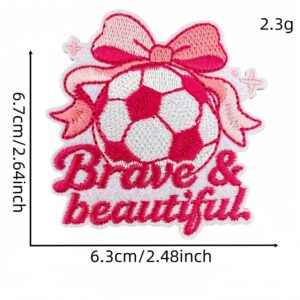 Pink soccer patch #16