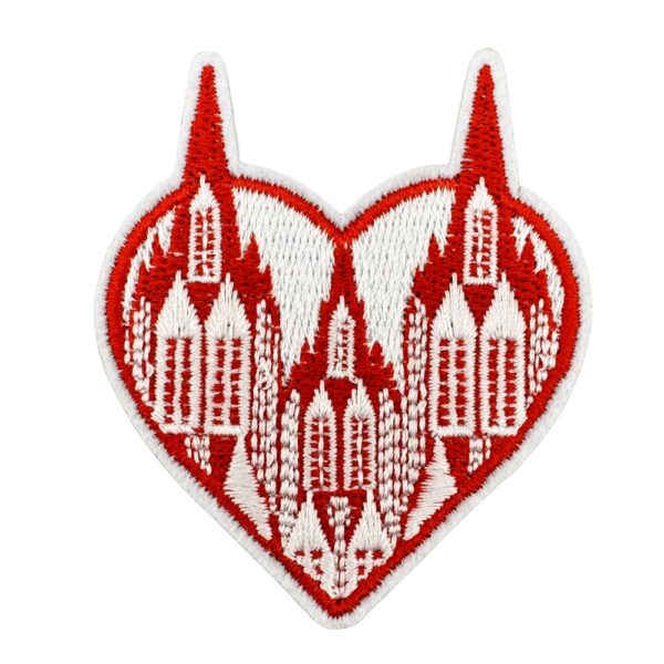 Wholesale Red Clown Iron-On Patch, Polyester Carnival Decorative Applique, DIY Craft Supply
