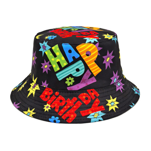 oly-b2e576a6d9690ef623c204049c789b25 Wholesale Happy Birthday Bucket Hat Unisex Sun Protection Party Hat Boutique Resale