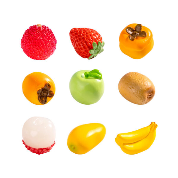 Wholesale Resin Fruit Figurines Blind Bag for DIY Crafts and Home Decor