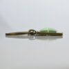 Wholesale Vintage Copper Lucky Clover Keychain St Patrick's Day Gift Square Glass Pendant Charm