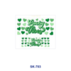 Wholesale 8pcs Love Diamond Lip Graffiti Character Clover Easter Egg Smiley Decor Mini Cup Keychain Sticker OLY Exclusive