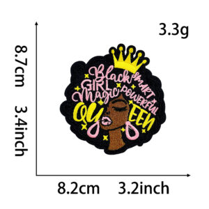 Hot melt glue*brown*half face girl