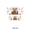 Wholesale 8pcs Christmas Elf Mini Cup Keychain Sticker