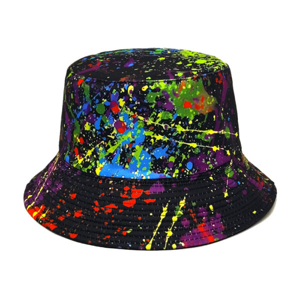 Wholesale Fashion Graffiti Print Reversible Fisherman Hat Sunscreen Outdoor Unisex Hat for Resale