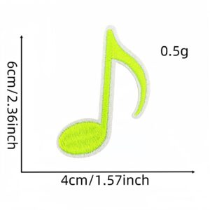 Musical note cloth sticker 24#