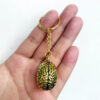 Wholesale Alloy 3D Brain Keychain Vintage Anatomical Keyring Decorative Accessory