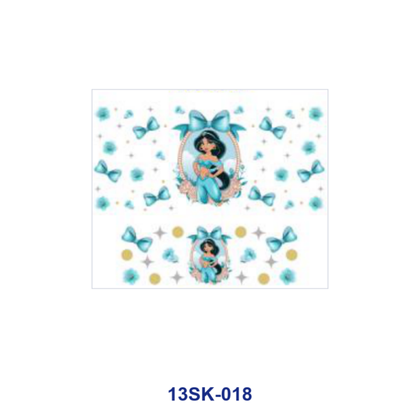 oly-b384c0835437467dbf17f70676058bef Wholesale 8pcs Fairy Tale Girl UV DTF Mini Cup Keychain Sticker