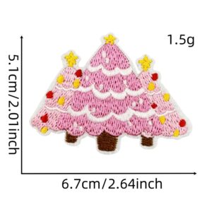 Pink christmas cloth sticker 1#