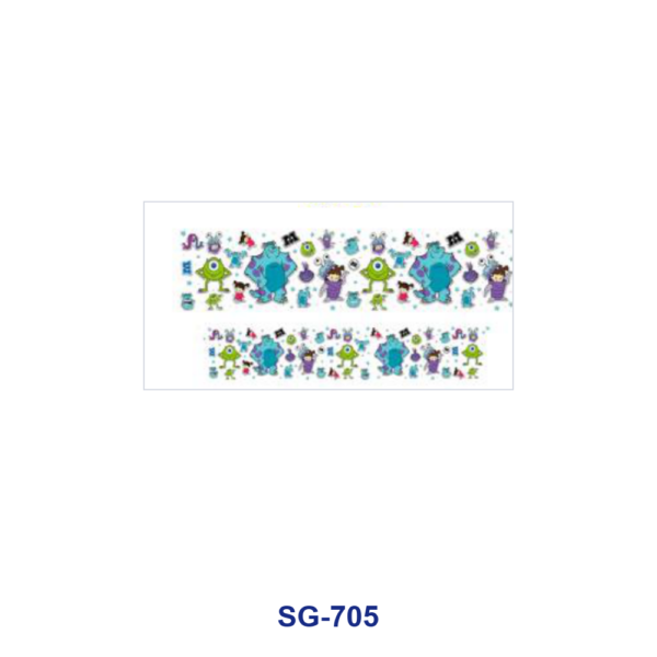 Wholesale 8pcs Aesthetic Blue Cartoon Character 3oz Tumbler Stickers Wrap OLY Exclusive