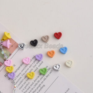oly-b38aecfe70573622f83fefc24eb99349 Wholesale Alloy Heart Spacer Beads for DIY Keychain Accessory