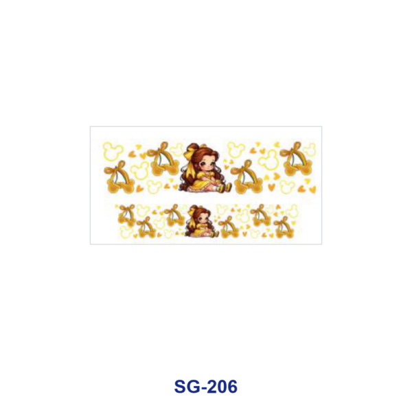 Wholesale 8pcs Kawaii Little Girl 3oz Cup Stickers Wrap OLY Exclusive