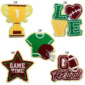 Towel embroidery patch set of 5 pieces