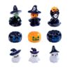 Wholesale Cartoon Resin Witch Ghost Pumpkin Halloween Figurine DIY Decorative Accent for Party Favor