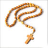 oly-b3a791ff3d1dfb14319b4dda95daec40 Wholesale Handmade Wooden Cross Rosary Necklace Chic Fashion Accessory for Gift or Boutique Resale