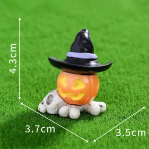 Pumpkin Skull #6 / Halloween Miniature Landscape