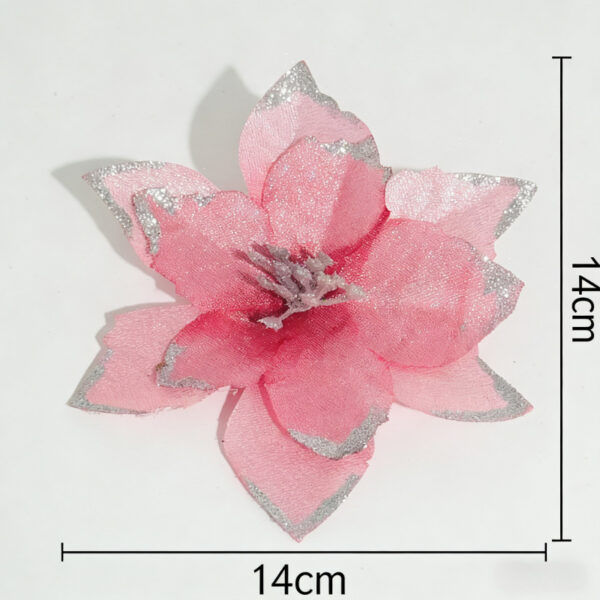 oly-b3b6ee87b44a386482c607282af5b0a9 Wholesale European Style Red Christmas Flower Hanging Ornaments for Festive Home Decor