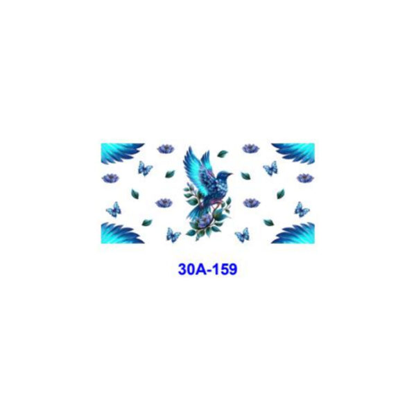 oly-b3c8c9e819135045cc89e2f36c885e58 Wholesale 5pcs Vibrant Tropical Bird Butterfly 16oz Cup UV DTF Wraps
