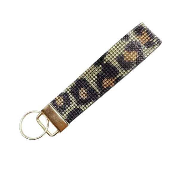 Wholesale Rhinestone Wristlet Keychain Aluminum Alloy Fashion Bag Charm Wedding Gift
