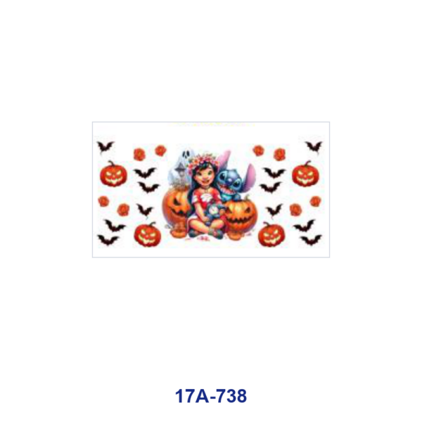 oly-b406ae12117c4571178f075d5816996c Wholesale 5pcs Halloween Floral Girl Alien Pet Pumpkin Bat Raven Mixed Decor Prints 16oz Cup UV DTF Wraps OLY Exclusive