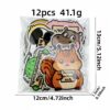 oly-b4308f7ba49257a417781f7501de9e25 Wholesale Polyester Thread Embroidered Cartoon Animal Holding Sign Patch Decorative Sticker Fashion Accessory