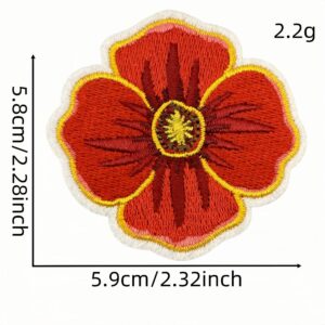Red flower soldier patch 6 #