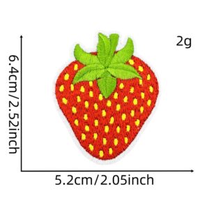 Strawberry love cloth sticker 3#