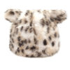 Wholesale Plush Leopard Print Bucket Hat Rabbit Ears Stylish Winter Hat for Women