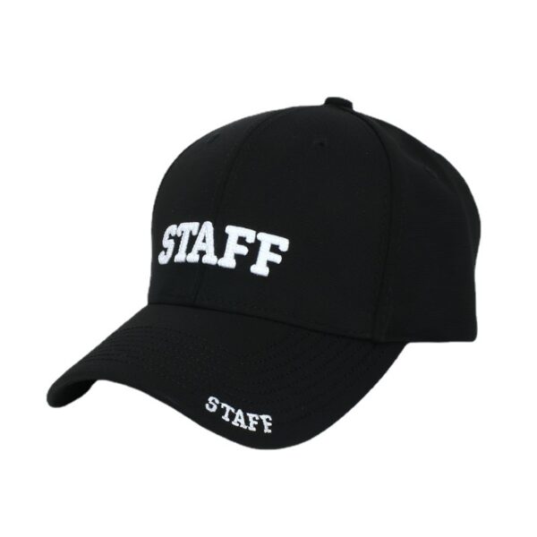 Wholesale Chic Baseball Cap with English Letters Black White Adjustable Unisex Resale