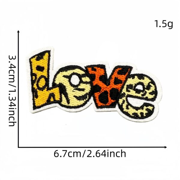 Wholesale Stylish Leopard Print Fabric Patch Valentine's Day Bag Charm Accessory