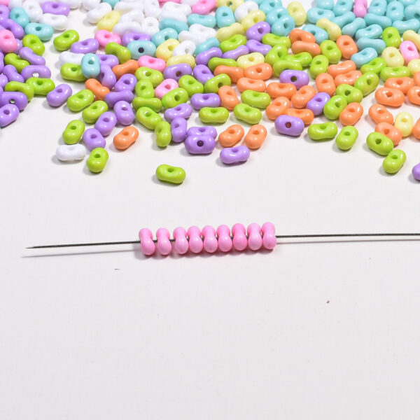 oly-b4971a67fb487aeb8793d1c0fd069185 Wholesale Acrylic Macaron Peanut Beads DIY Phone Strap Bag Charm Accessory Red Electroplated Light Luxury Style for Resale
