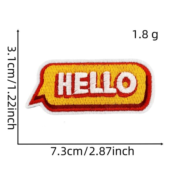 oly-b4a69fa1fc3ee459faf8c6858e89b118 Wholesale Funny English Letter Embroidered Patch - Fashion Accessory DIY Clothing Decor