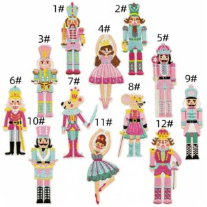 Cartoon character cloth stickers set of 12 pieces