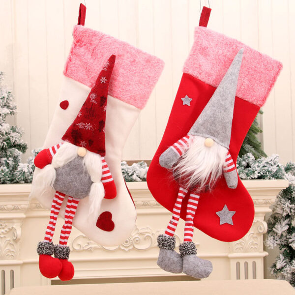 oly-b4b89dff818d63083a6b16bfa8c2544c Wholesale Novelty Forest Old Man Design Christmas Stocking Decorative Accessory for Holiday Gift