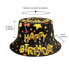 oly-b4c856aa62c89d17a390e7c26283a1f3 Wholesale Stylish Birthday Pattern Bucket Hat Fashion Accessory for Daily Wear Gift Boutique
