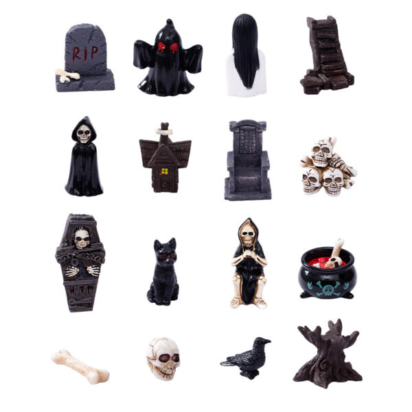 oly-b4d3f7154058f90dec9dd03dbbb27397 Wholesale Halloween Resin Skull Mummy Decor Decorative Accent Home Office Tabletop Ornament Boutique Gift