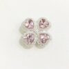 oly-b503e33def0c166046c8abf80f458b0e Wholesale Alloy Electroplated Four Leaf Clover Charm with Rhinestone Double Sided for DIY Phone Chain Keychain Bag Charm