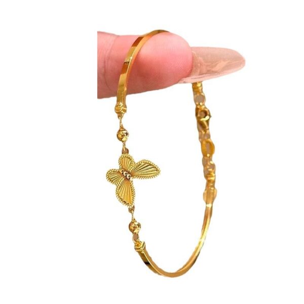 oly-b50c770b90f662779fe49cb92e034a8d Wholesale Butterfly Retro New Chinese Style Couple Bracelet - Alloy Electroplated, Gift for Couples