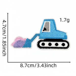 Colorful engineering vehicle cloth sticker 1#